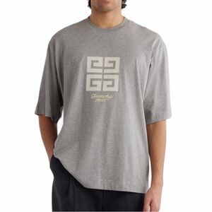 Givenchy 4G Logo Oversized T-Shirt Gray L NWT